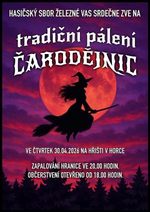 Pálení čarodějnic s hranicí